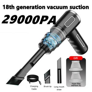 29000PA Wireless Car Cleander Usb Charge 2000mAh Portable Cleaning Appliance Mini Wetanddry Household 240416