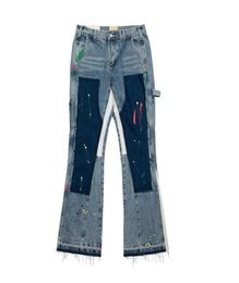 2922ss Jean en denim brut pour hommes, lisière non lavée, haute qualité, indigo, petite quantité, coton entier de style japonais, rouge f6359007