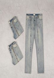 2922SS Selvede non lavée Brin Denim Raw Denim Jean Indigo de haute qualité Petite quantité entier style japonais Coton Japon Red F8853363