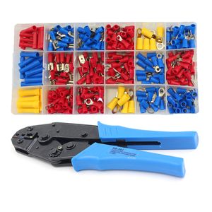 295pcs Spade Fork Ring Fork Terminals Crimper CrimPing Pluier Assortiment Tool Set