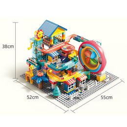 297pcs Blocs de construction de lifting électrique en marbre électrique