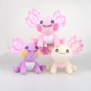 Jouets en peluche Axolotl Kawaii de 29cm, animaux en peluche doux, poupées de dessin animé, cadeau mignon pour décoration de chambre d'enfants