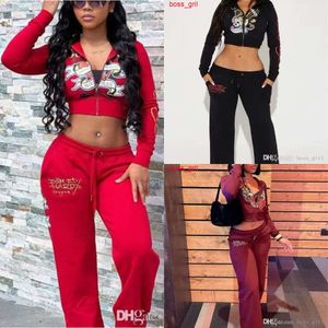 Retail dames tracksuitstop shirt en broek twee stukken set ontwerper 2024 nieuwe casual straatafdruk van beste vriendkleding in meerdere kleuren