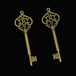 29pcs Zinklegering Charms Antiek Brons Vintage skeleton key Bedels voor Sieraden Maken DIY Handgemaakte Hangers 69mm215A