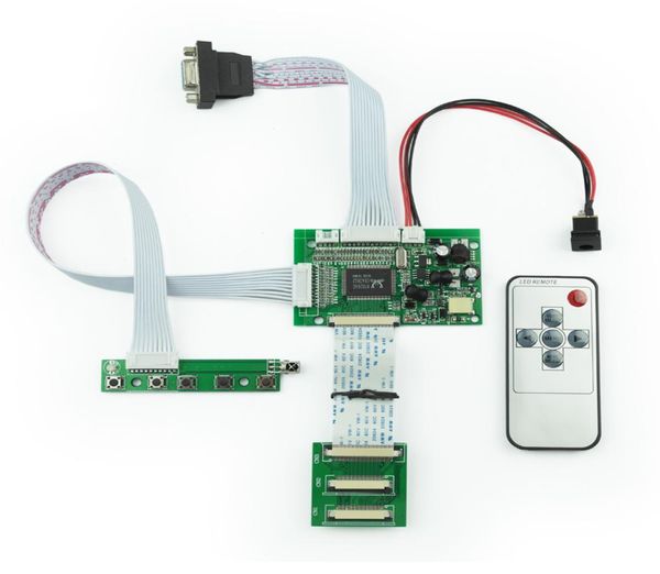 Module de carte de contrôleur de pilote LCD 2AV VGA TTL 50P avec télécommande pour Raspberry PI 2 33V 43quot101quot 1280800 écran LCD P2888169