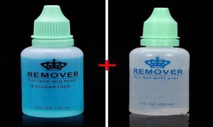 Removedor de adhesivo de 2 botellas para cabello con cinta adhesiva para la piel 1 removedor de 30 ml para pegamento derretido 4216733