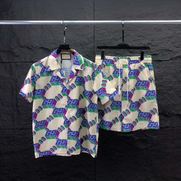2Casablanc Shirt 22SS Shirts Designer Masao San Print Mens Casual Shirt Womens Loose Silk Casablacnca manches courtes T-shirt de luxe TEESQW1