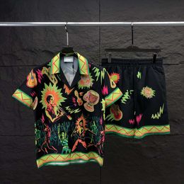 2CASABLANCH CHERRCA 22SS Camisas de diseñador Masao Mens Camiseta informal
