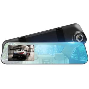 Espejo retrovisor DVR para coche de 4,3 pulgadas, grabadora de vídeo con doble lente, 1080P, Full HD, 140ﾰ, ángulo de visión amplio, sensor G, grabación en bucle, detección de movimiento