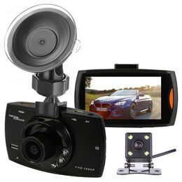 2Ch Car DVR Digital Video Recorder Dash Camera 2 7 Screen Front 140° Traseira 100° Wide View Angle FHD 1080P Night Vision239K