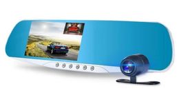 2Ch voiture DVR véhicule dashcam miroir pare-brise enregistreur vidéo 1080P full HD 43quot 170 ° vision nocturne Gsensor moniteur de stationnement ca3262612