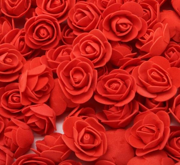2 cm décoratif en peluche ours rose peam mousse bouquet de fleurs artificielles pour décoration de mariage à la maison bricolage fausse fleur 500pcs sac8959615