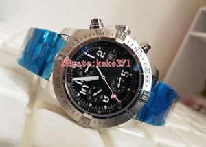 2 kleur Mode Bestselling Hoge kwaliteit Horloges 48mm Rvs A13371111C1A1 Blauw VK Quartz Chronograaf Werken Heren Horloge horloges