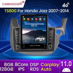 2Din 128G Android 11 4G WiFi DSP CarPlay voiture Dvd Radio multimédia lecteur vidéo pour HONDA FIT JAZZ 2007-2014 Navigation GPS