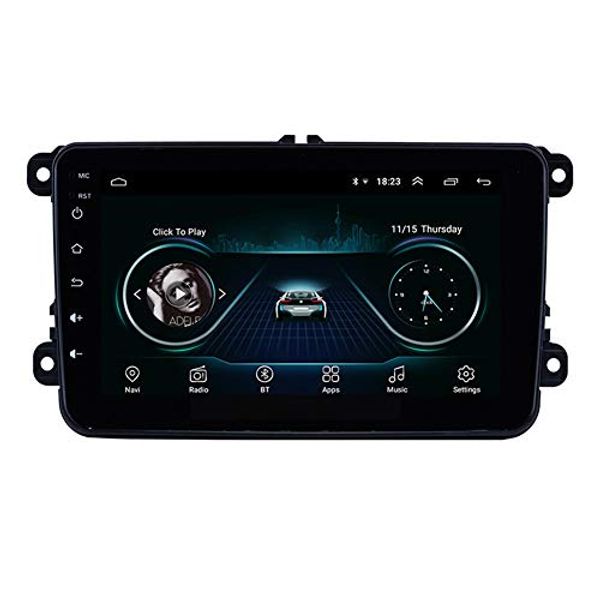 Radio con vídeo para coche Android 2Din de 9 pulgadas para VW SEAT LEON CUPRA Golf Passat b5 b6 CC Sharan Polo Skoda Magotan EOS compatible con Bluetooth