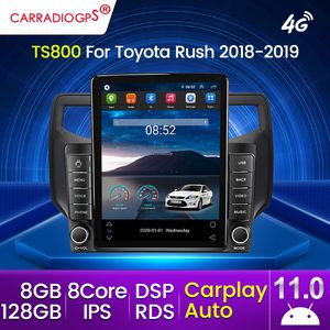 2Din Android 11 Autoradio Dvd pour Toyota Rush 2018-2019 Récepteur stéréo GPS Navigation Auto Radio Lecteur multimédia de voiture Stéréo de voiture