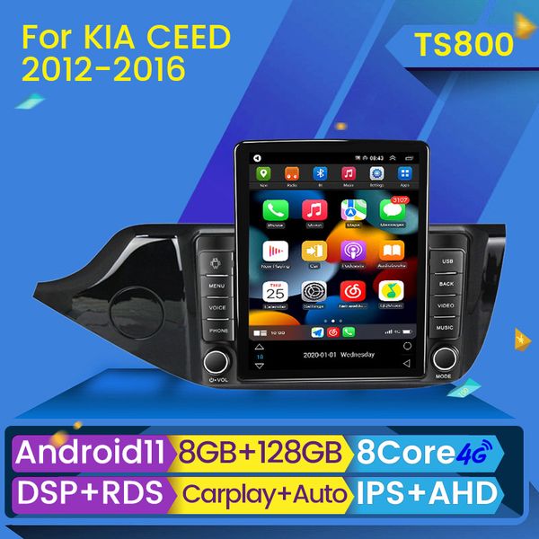 2din Android 11 DSP voiture dvd Radio Multimidia lecteur vidéo pour KIA Cee'd CEED JD 2012-2018 Navigation GPS 2 din RDS Carplay