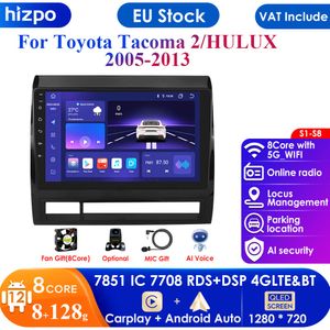 Autoradio Android 12, 2din, lecteur multimédia, Navigation GPS, Carplay, stéréo, WIFI, 4G, DSP, RDS, pour voiture Toyota Tacoma 2005 – 2013