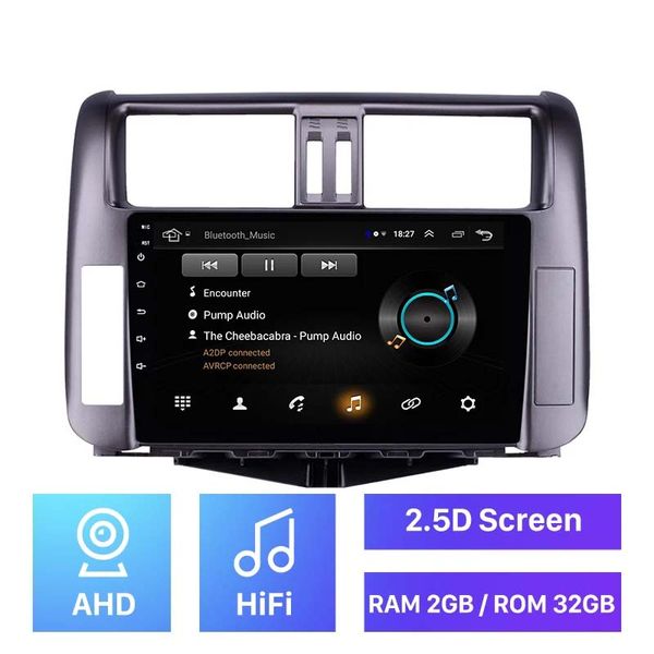 2din Android car dvd Radio GPS reproductor Multimedia para Toyota Prado 150 2010-2013 estéreo 2GB RAM 32GB ROM