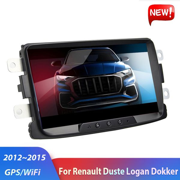 Autoradio 2Din Android lecteur multimédia de voiture GPS Wifi 2 DIN Autoradio pour Renault Sandero Duste Logan Dokker stéréo