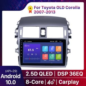 2Din Auto DVD Radio Scherm DSP Multimedia Player voor Toyota Corolla E140 E150 2006-2013 9 Inch Android 10.0