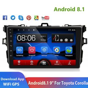2din voiture radio 9 '' Android 8.1 2.5d GPS GPS GPS NAVI Multimedia Play WiFi Audio pour 2006-2017 Toyota Corolla Stero
