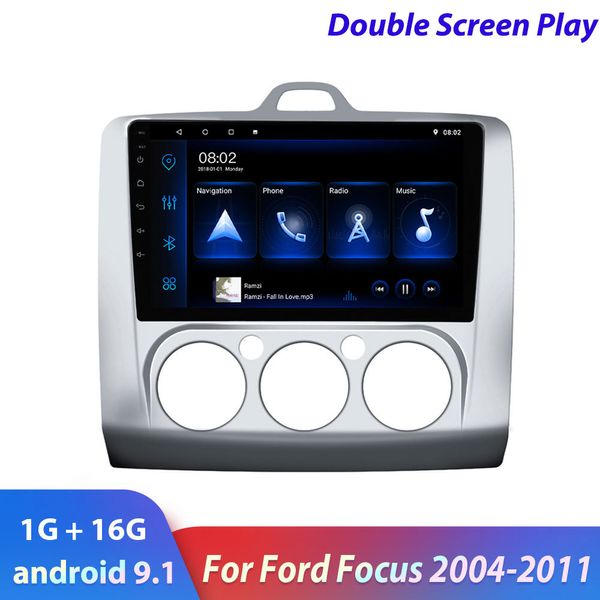 Radio de coche 2Din reproductor Multimedia Android para coche Ford Focus Exi MT 2004-2011 GPS autorradio estéreo de doble pantalla
