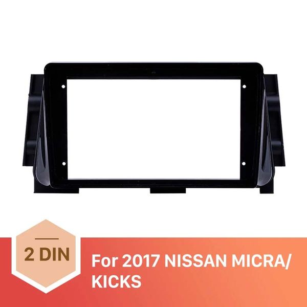 Cadre d'autoradio 2din 9 pouces pour NISSAN MICRA/KICKS 2017, Style OEM, panneau de tableau de bord, kit d’outils pour habillage, garniture de couverture