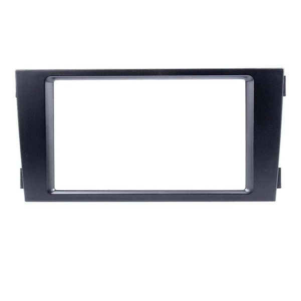 2Din in Black Car Radio Fascia Cover Trim Frame pour 2002-2006 Audi A6 Adaptateur DVD Frame Dash Kit d'installation Kit de montage