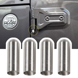 2Door roestvrijstalen deurscharniervergrendeling voor jeep Wrangler JL 2018+ Auto Exterieur Accessoires ABS Auto Styling