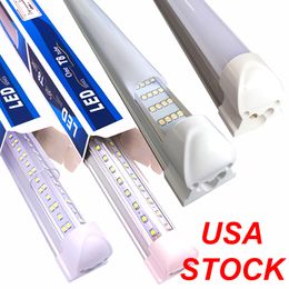 2ft 3ft 4ft 8ft T8 V vorm LED -koeler Tube Licht 2835 Hoge helderheid Geïntegreerde LED -buizen Dubbele zijkanten LED Fluorescentielampen Crestech