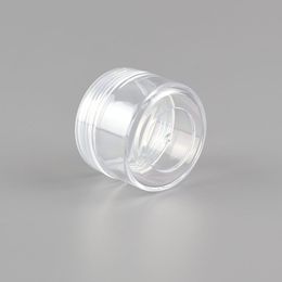 2G 3G 5G Lippenbalsem Containers 2Ml/3Ml/5Ml Clear Ronde cosmetische Pot Potten Met Zwart Helder Wit Deksels Kleine Kleine Fles DH2010