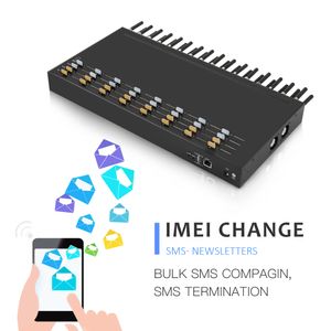 Módem inalámbrico de señal de alta ganancia, 2G, gsm, 32 canales, compatible con SMPP, Http, API, análisis de datos y sistema de notificación por SMS