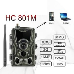 2G Hunting Trail Camera 20MP 1080p MMSPSMS Wireless Wildlife Cameras PO Taps HC801M Night Vision Hunter Chasse 240422