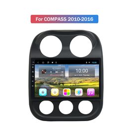 Lecteur vidéo multimédia de voiture 2G RAM + 32 Go ROM avec GPS Bluetooth Radio Android pour Jeep COMPASS 2010-2016