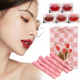 2g X5pc Tulipes Lip Glaze Rouge à lèvres liquide mat hydratant durable Nstick Cup Lip Gloss Lèvres Maquillage imperméable pour wome P2R5 Q2SL #