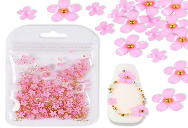 2gbag 3D Rose Flower Nail Art Bijoux Supplies en acier de taille mixte pour accessoires professionnels Design de manucure de bricolage3871009