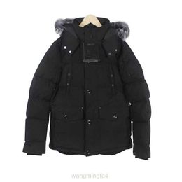 2hrv Parkas de plumón para Hombre Versión recién Mejorada 07 Tijeras Canadienses Plumón de Ganso Chaqueta Corta para Hombre Traje de esquí