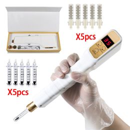 2in1 Auto Elektrische Hyaluron Pen Wirless Mesotherapie Schoonheid met 10 stuks 0,3 ml 0,5 ml Ampul Hoofd Huidverjonging Cellulitis Vermindering Apparaat