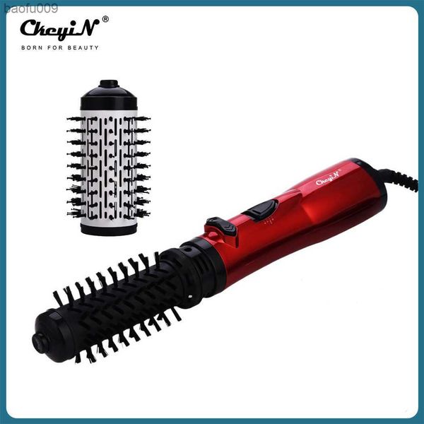 2in1 Auto Rotating Round Hair Blow Dryer Fast Heat Volumizer Hot Air Brush 3 Heat Setting Electric Hair Bigoudi Lisseur Peigne L230520