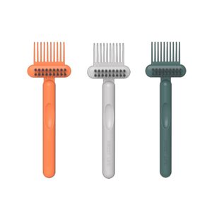 2in1 kam Reinigingsborstel Haarborstel Cleaner Rake Comb Inbedded Tool Mini Hair Dirt Remover voor het verwijderen van Hair Dust Home Salon Gebruik