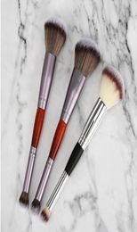 2in1 Foundation Brush met dubbele kop Oogschaduw Make-up kwasten Cosmetica tool5903785