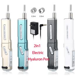 2in1 elektrische hyaluron pen voor 0,3 ml 0,5 ml ampoule kop adapter tips auto schoonheid gereedschap