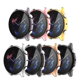 2in1 pour Amazfit GTR 3 GTR3 Pro Strap Silicone Band Bracelet Smartwatch TPU Full Protecter Cover Cover Free Frame Shell Bumper