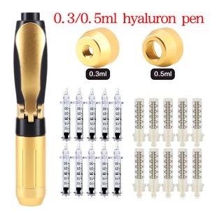 2in1 Hyaluron Pen voor Mesotherapie Pistool met 0,3 ml 0,5 ml Ampul Hoofd Adapter Tip Schoonheid Make-up Apparaat