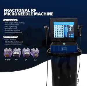 Machine de raffermissement de la peau fractionnée RF 2 en 1, anti-rides, anti-âge, élimine les cicatrices amincissantes, élimination des rides, resserre la peau, machine de beauté