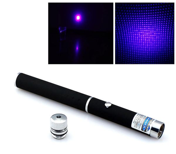 2in1 Star High Power 405nm 5MW Purple Blue Laser Pointer stylo Power Point de présentation Point Point Laser Pet Point pour Gift6778997