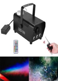 2in1 Draad WiFi afstandsbediening 400W RGB LED -lichten Fog Smoke Machine Desinfectiefase Disco Party Show Effect Fogger Machine RG3660986