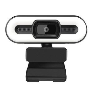 Webcam Full HD 2K 1080P avec lumière d'appoint 3.0 caméra à mise au point automatique ordinateur PC pour la conférence d'appel vidéo en direct