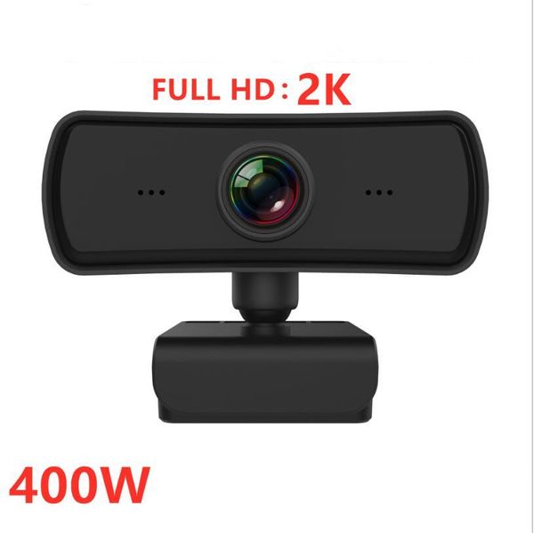 2K 1080P HD Webcam mise au point automatique micro intégré Mini ordinateur PC portable WebCamera pour la diffusion en direct vidéo appel conférence travail